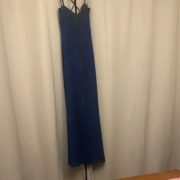 Princess Polly Navy Blue South of France Maxi Dress - Picture 7 of 12